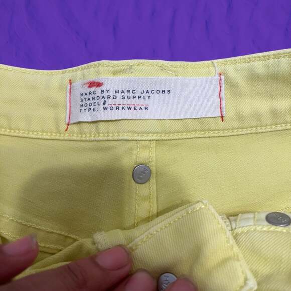 Marc By Marc Jacobs Micro Shorts Vintage Y2K Size 26 Hot Pants Jean Jorts Shorts - Picture 3 of 6